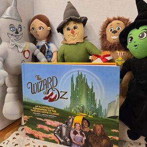 choose Wizard of Oz movie book hardcover or a Plush Doll to complete your set